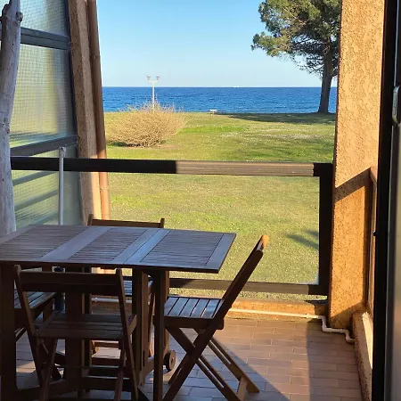 Residence Santa Lucia, Studio Avec Piscine , Vue Mer Et Pied Dans L'Eau , Moriani-Plage Exterior foto